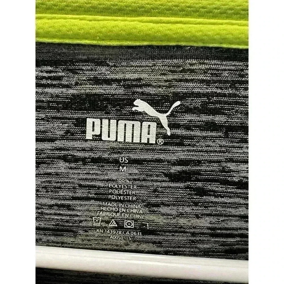 Puma Short Sleeve Activewear T Shirt Size Medium (0141) - Picture 6 of 10